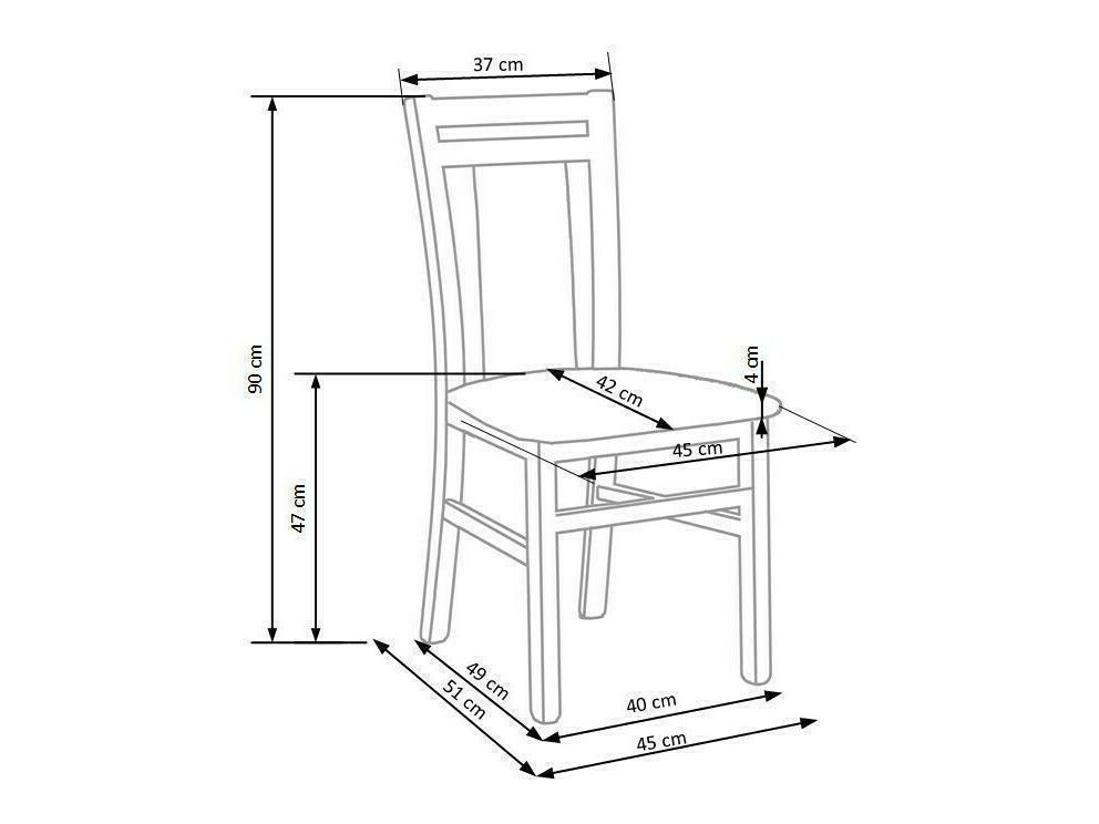 Стул Houston 550 (Грецкий орех + Бежевый)