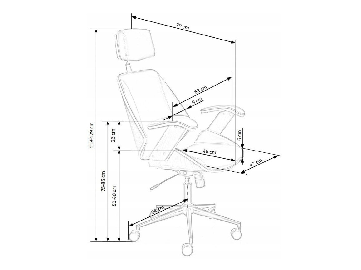 Офисный стул Houston 1490 (Чёрный + Орех)