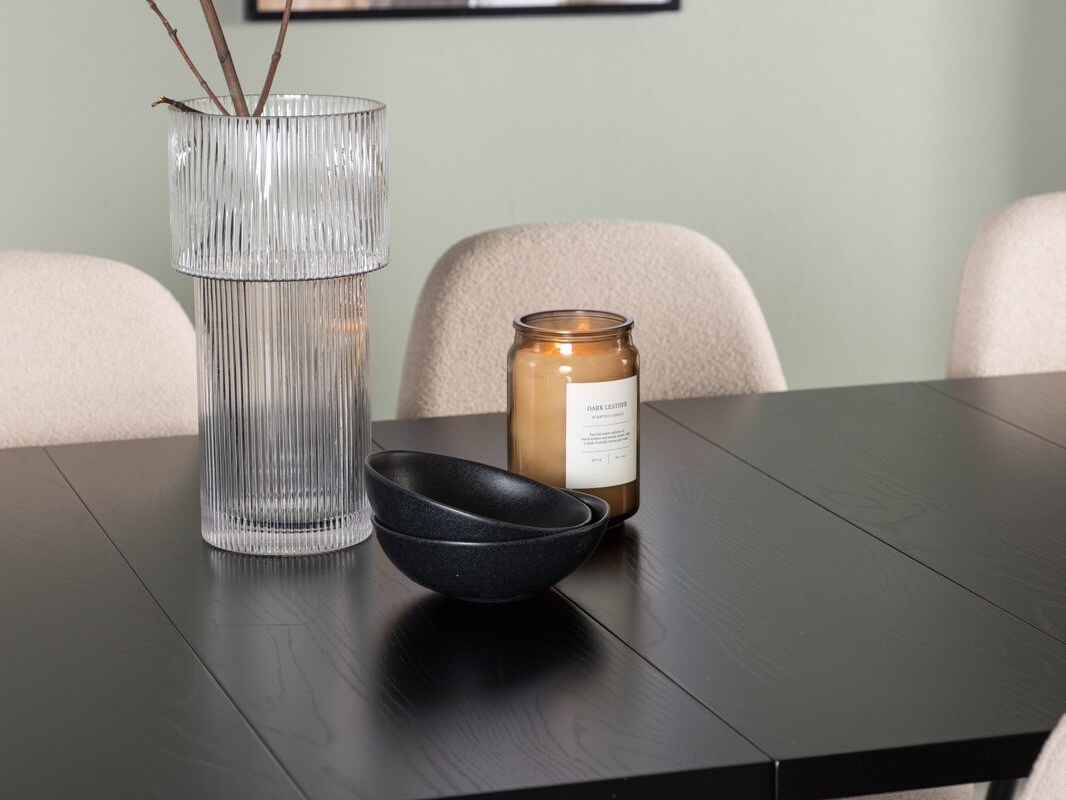 Ēdamistabas komplekts Dallas 3964 (Bēšs + Melns)