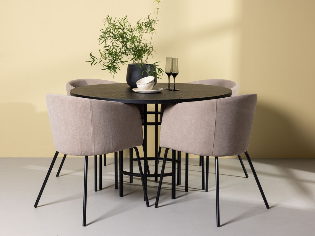 Обеденный гарнитур Dallas 3972 (Чёрный)