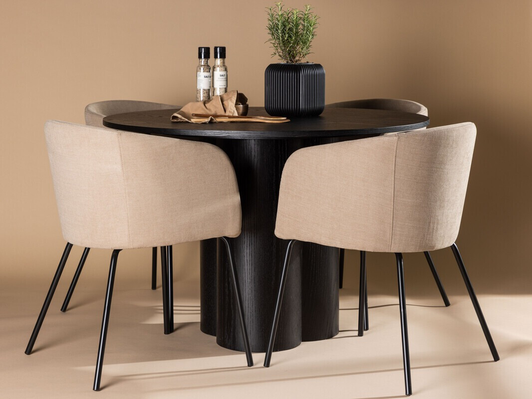 Обеденный гарнитур Dallas 3978 (Чёрный)