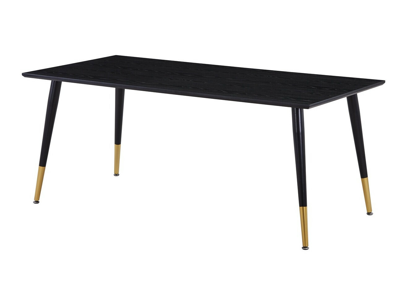 Обеденный гарнитур Dallas 1256 (Чёрный + Золотой)