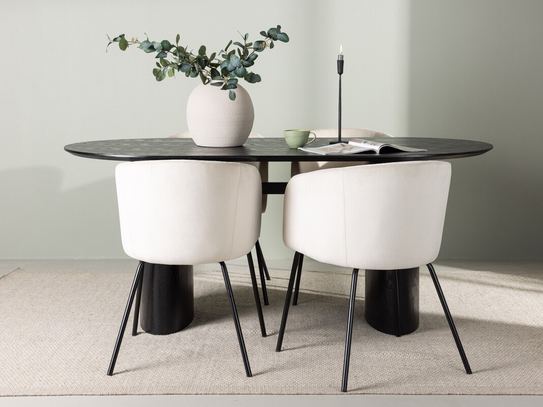 Ēdamistabas komplekts Dallas 3992 (Melns)