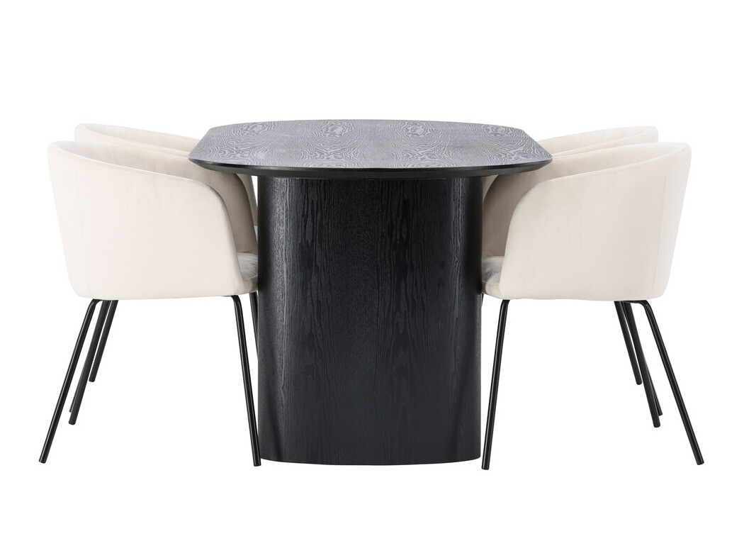 Ēdamistabas komplekts Dallas 3992 (Melns)