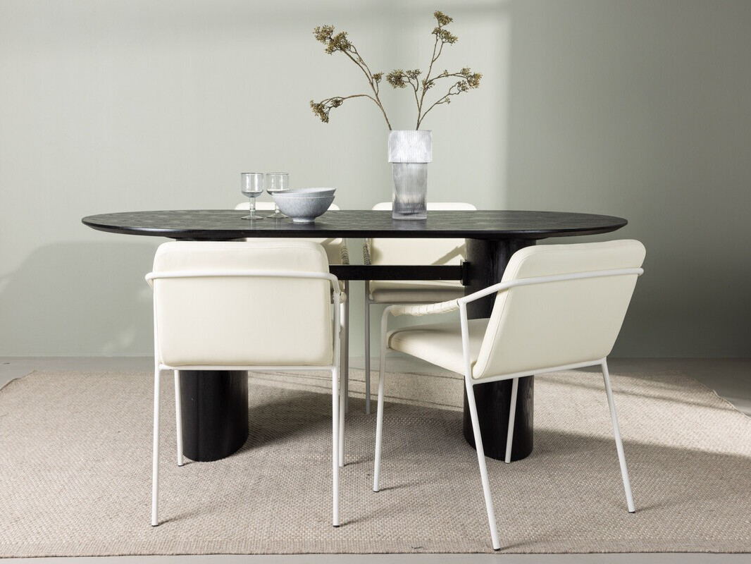 Ēdamistabas komplekts Dallas 3999 (Melns)