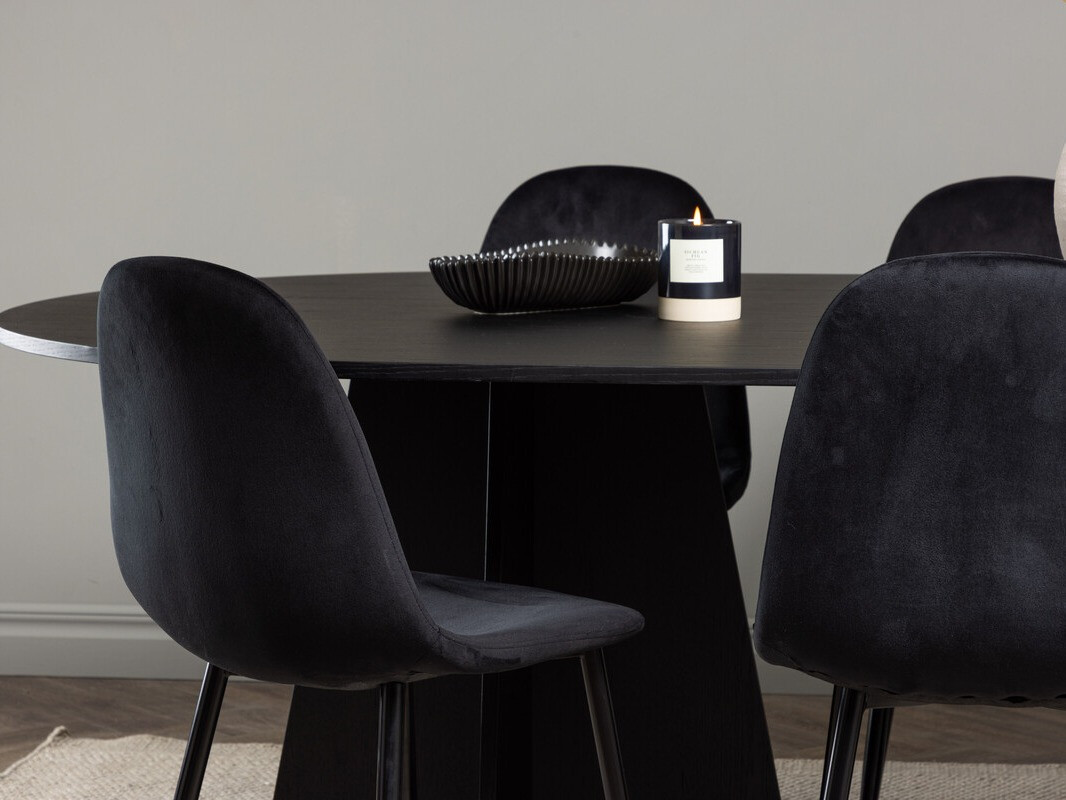 Ēdamistabas komplekts Dallas 4032 (Melns)