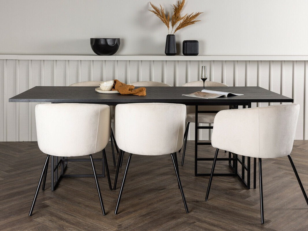 Ēdamistabas komplekts Dallas 4041 (Melns)