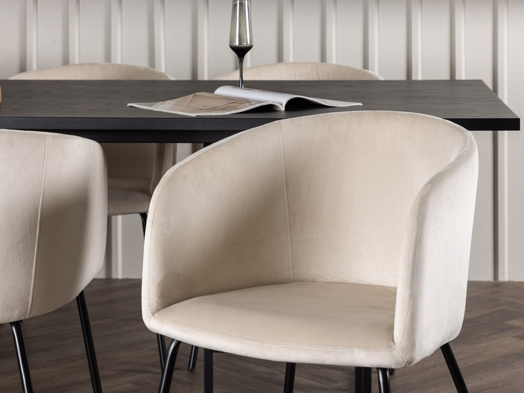 Ēdamistabas komplekts Dallas 4041 (Melns)