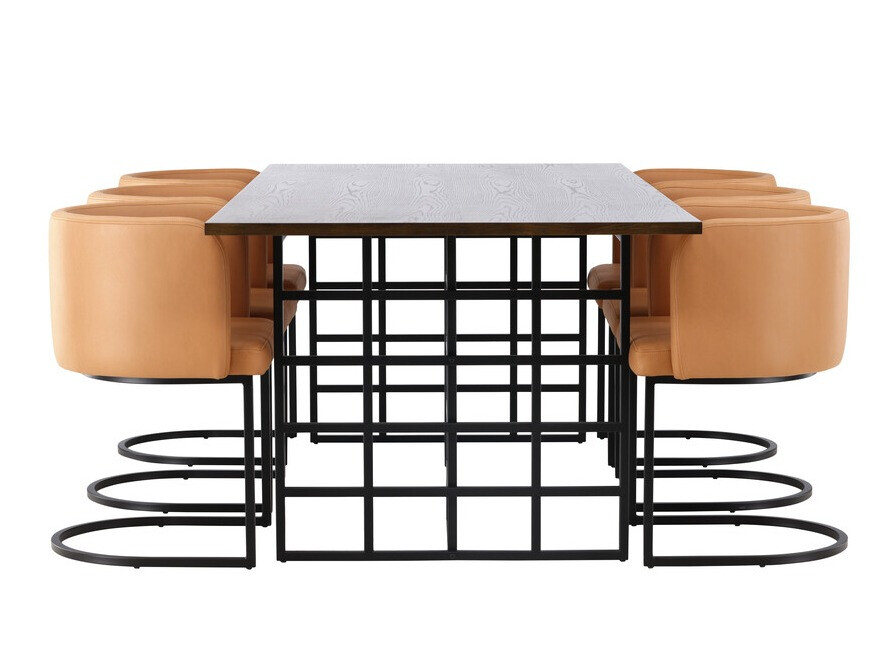 Ēdamistabas komplekts Dallas 4043 (Brūns + Melns)