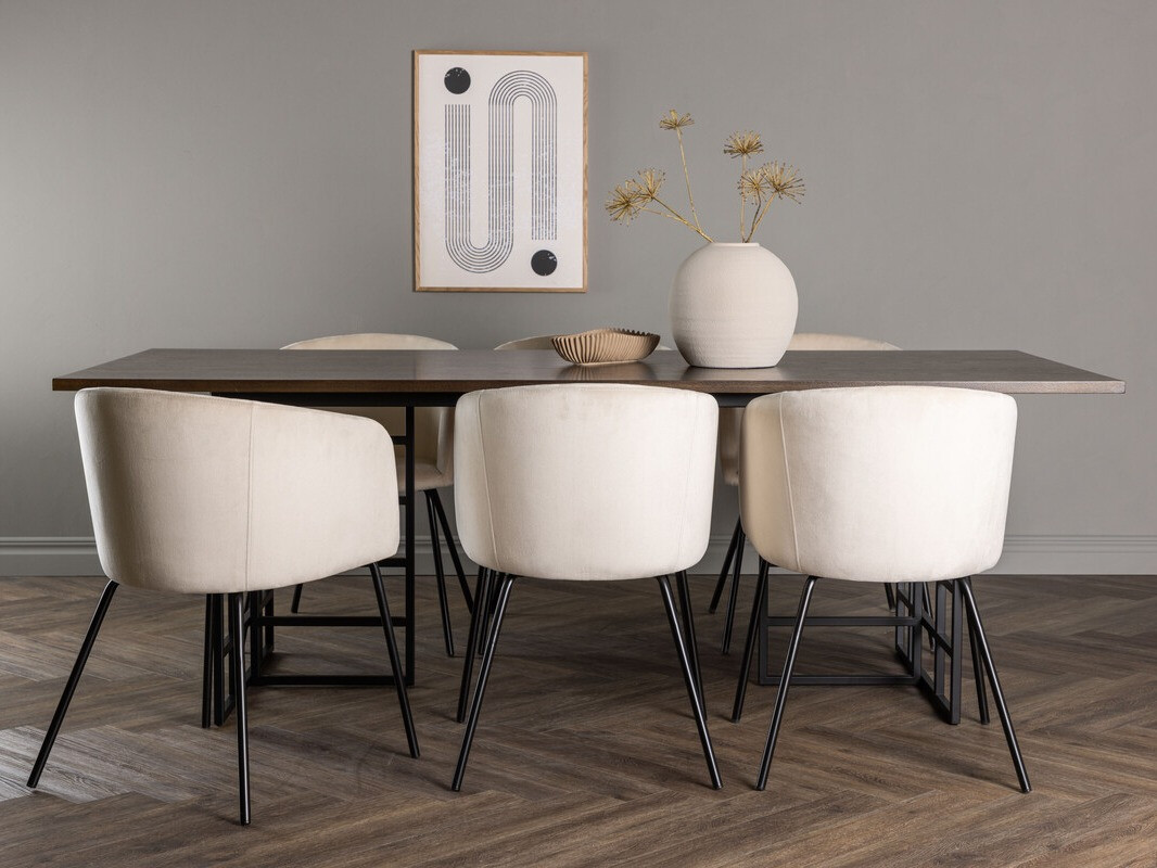 Обеденный гарнитур Dallas 4041 (Коричневый + Чёрный)