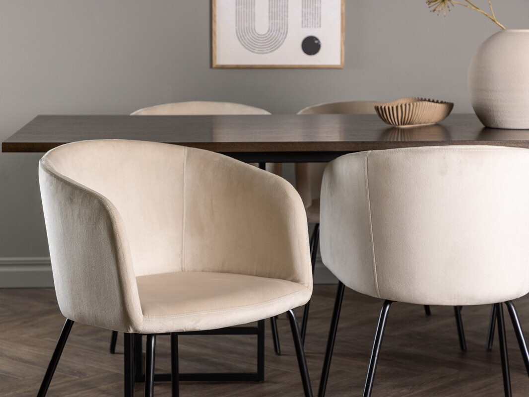 Обеденный гарнитур Dallas 4041 (Коричневый + Чёрный)