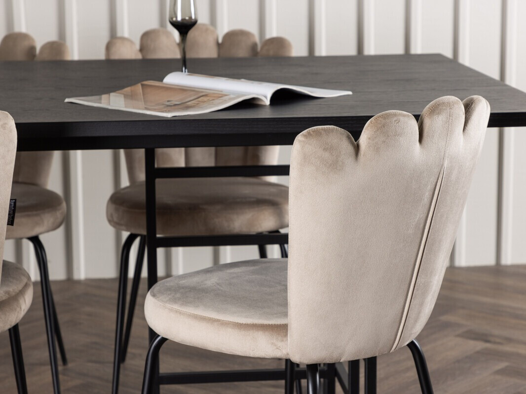 Обеденный гарнитур Dallas 4042 (Чёрный)