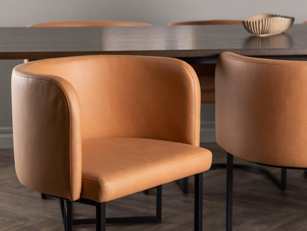 Обеденный гарнитур Dallas 4043 (Коричневый + Чёрный)