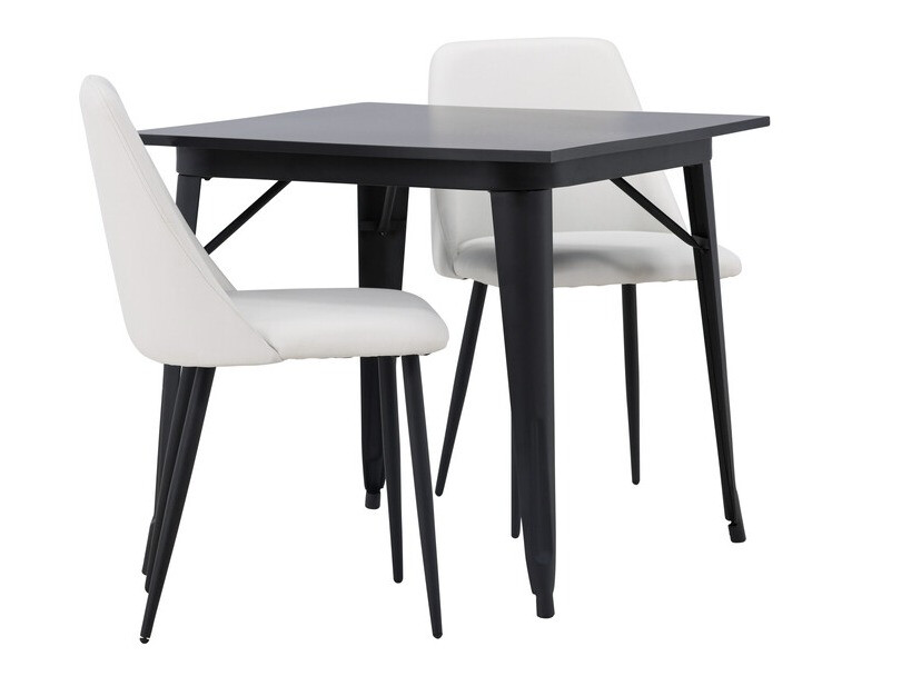 Ēdamistabas komplekts Dallas 4049 (Balts + Melns)