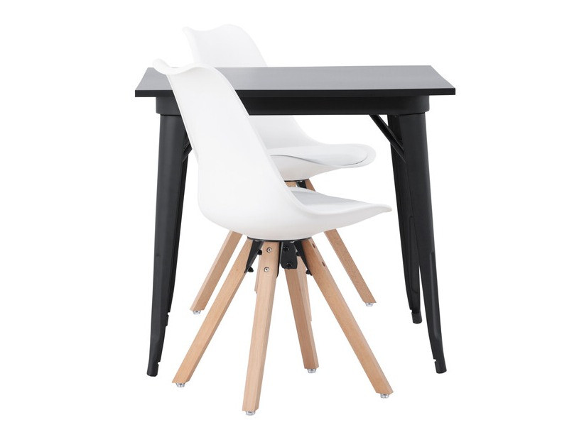 Ēdamistabas komplekts Dallas 4050 (Balts + Gaišs koks)