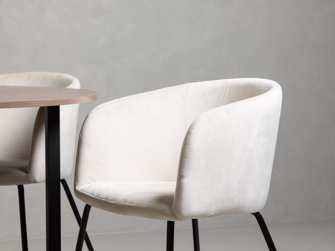 Обеденный гарнитур Dallas 4052 (Крем + Чёрный)