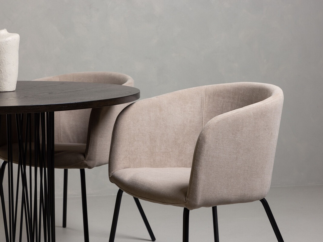 Обеденный гарнитур Dallas 4068 (Бежевый + Чёрный)