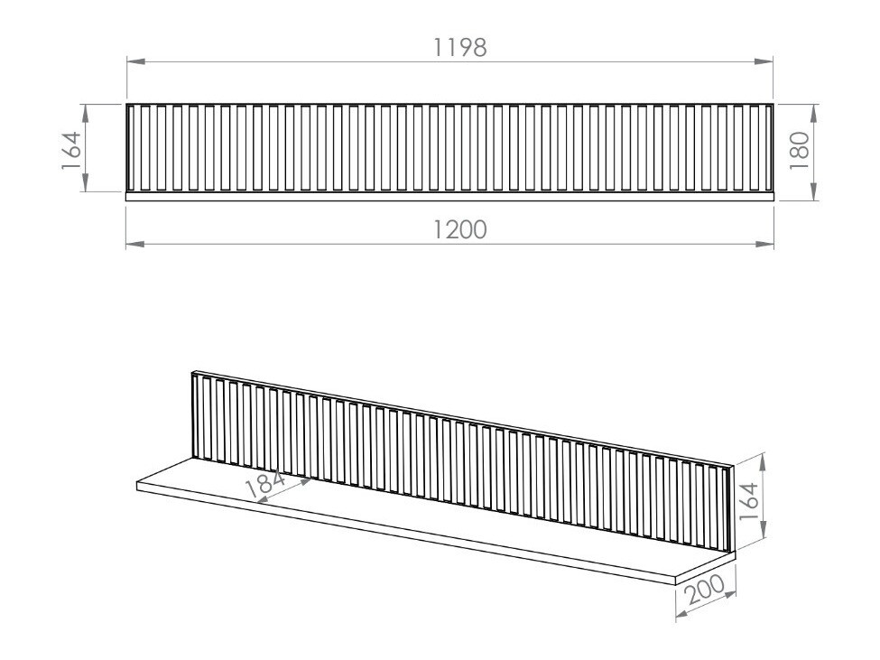 Piekarams plaukts Marmeli 108
