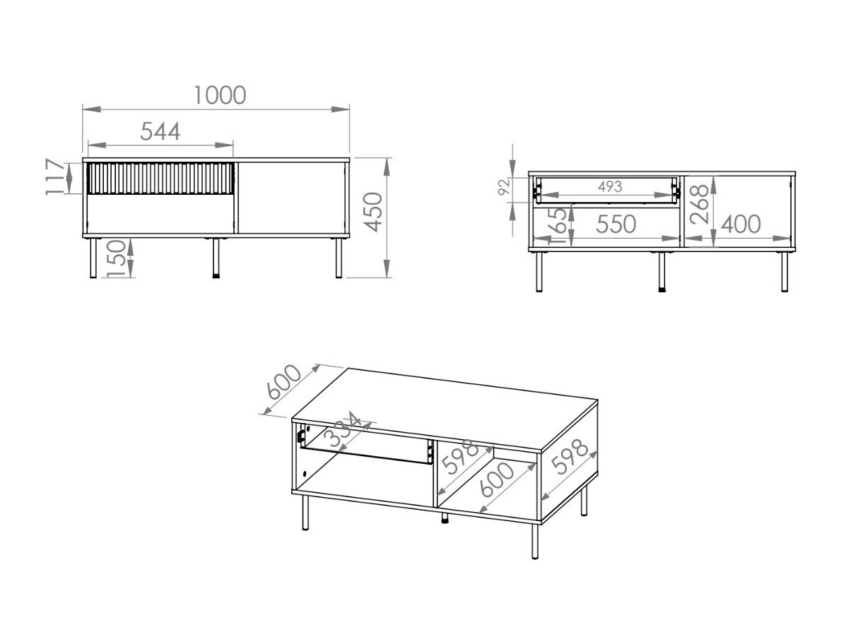 Žurnālu galdiņš Marmeli 109
