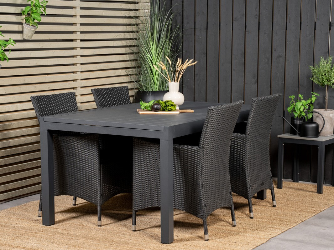 Dārza galds Dallas 2813 (Melns)