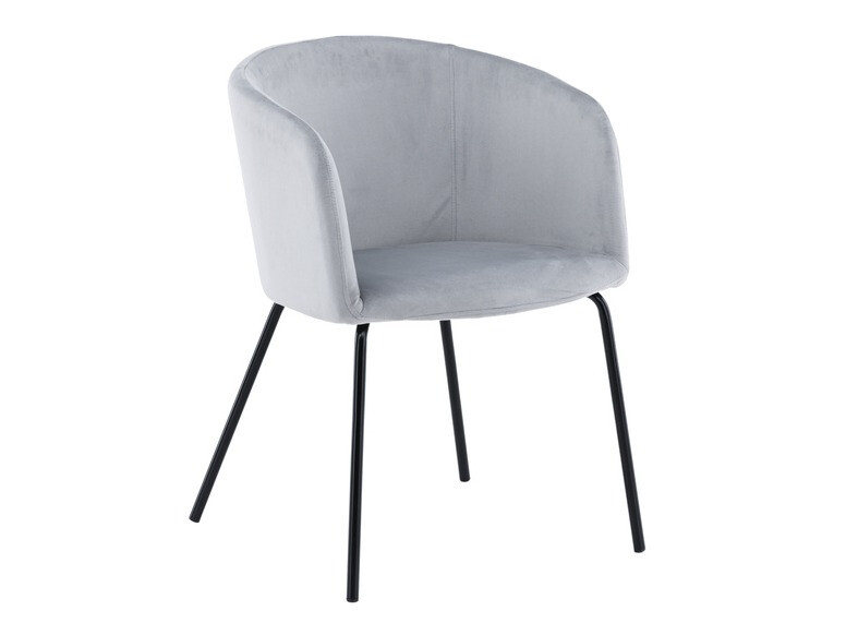 Ēdamistabas komplekts Dallas 2569 (Gaiši pelēks + Melns)