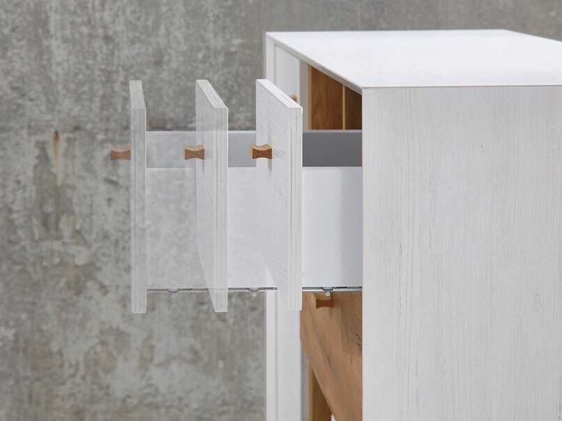 TV galds Sacramento 503 (Balināta priede + Navarra ozols)