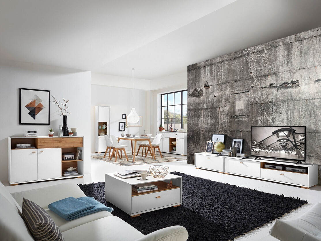 TV galds Sacramento 503 (Balināta priede + Navarra ozols)