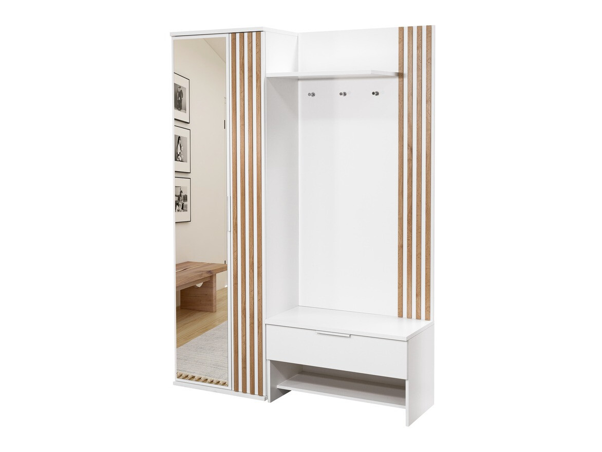 Priekšnama komplekts Honolulu 161 (Balts + Votan ozols)