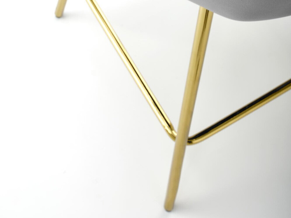 Bāra krēsls Houston 1461 (Pelēks + Zelta)