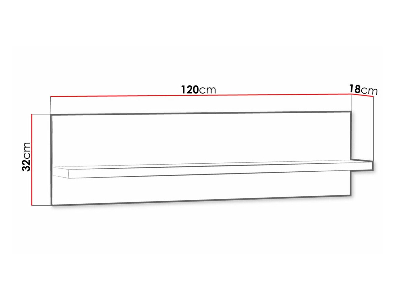 Настенная полка Etrmoni 115