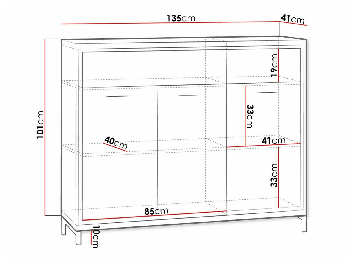 Kомод Etrmoni 104 (Светлое дерево + Дуб)