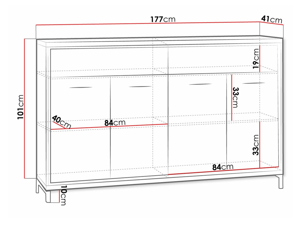 Kumode Etrmoni 105 (Gaišs koks + Ozols)