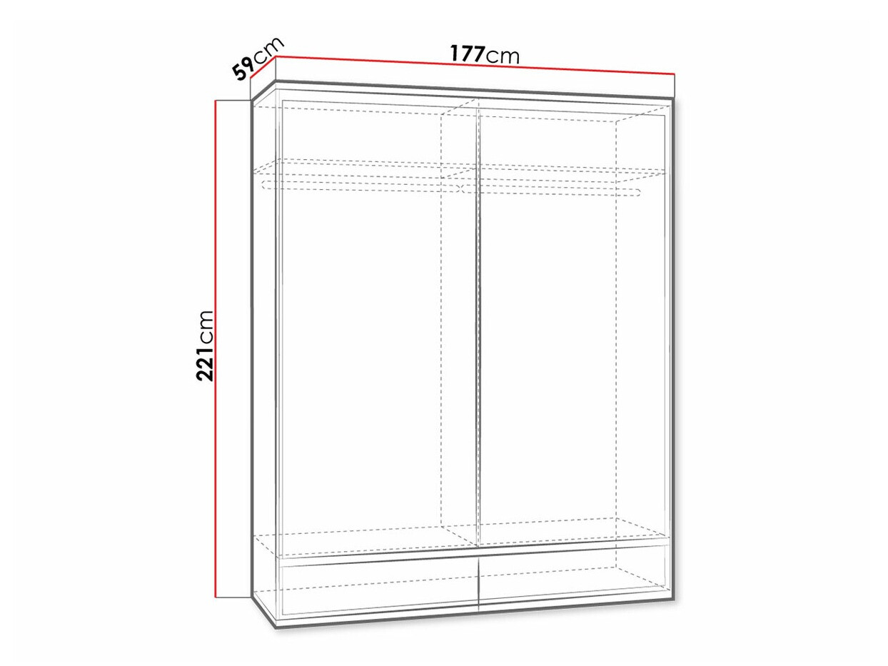 Шкаф Etrmoni 109 (Светлое дерево + Дуб)