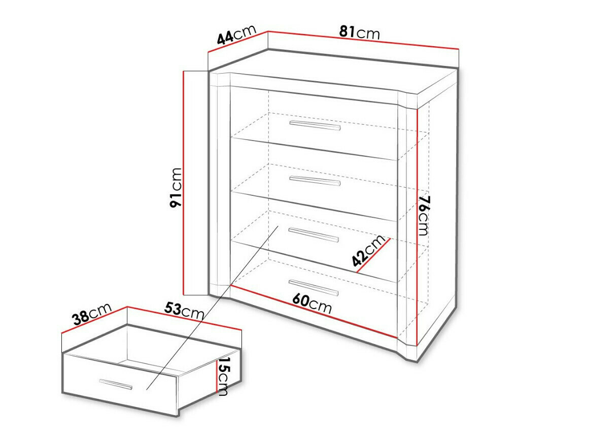 Kомод Lorelie 103 (Сонома Дуб)