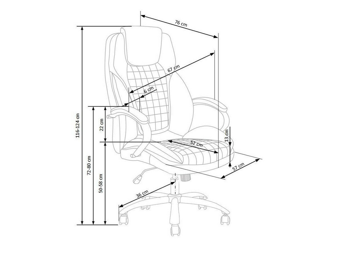 Офисный стул Houston 1387 (Серый)