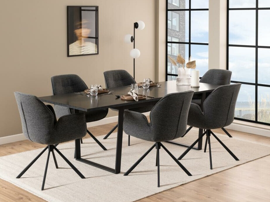 Krēsls Norsica 696 (Antracīts + Melns)