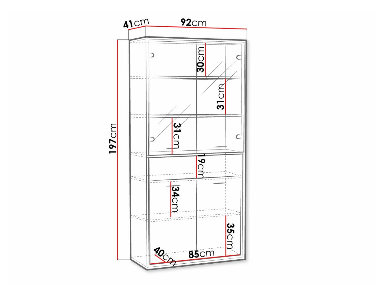 Plaukts Etrmoni 102 (Gaišs koks + Ozols)