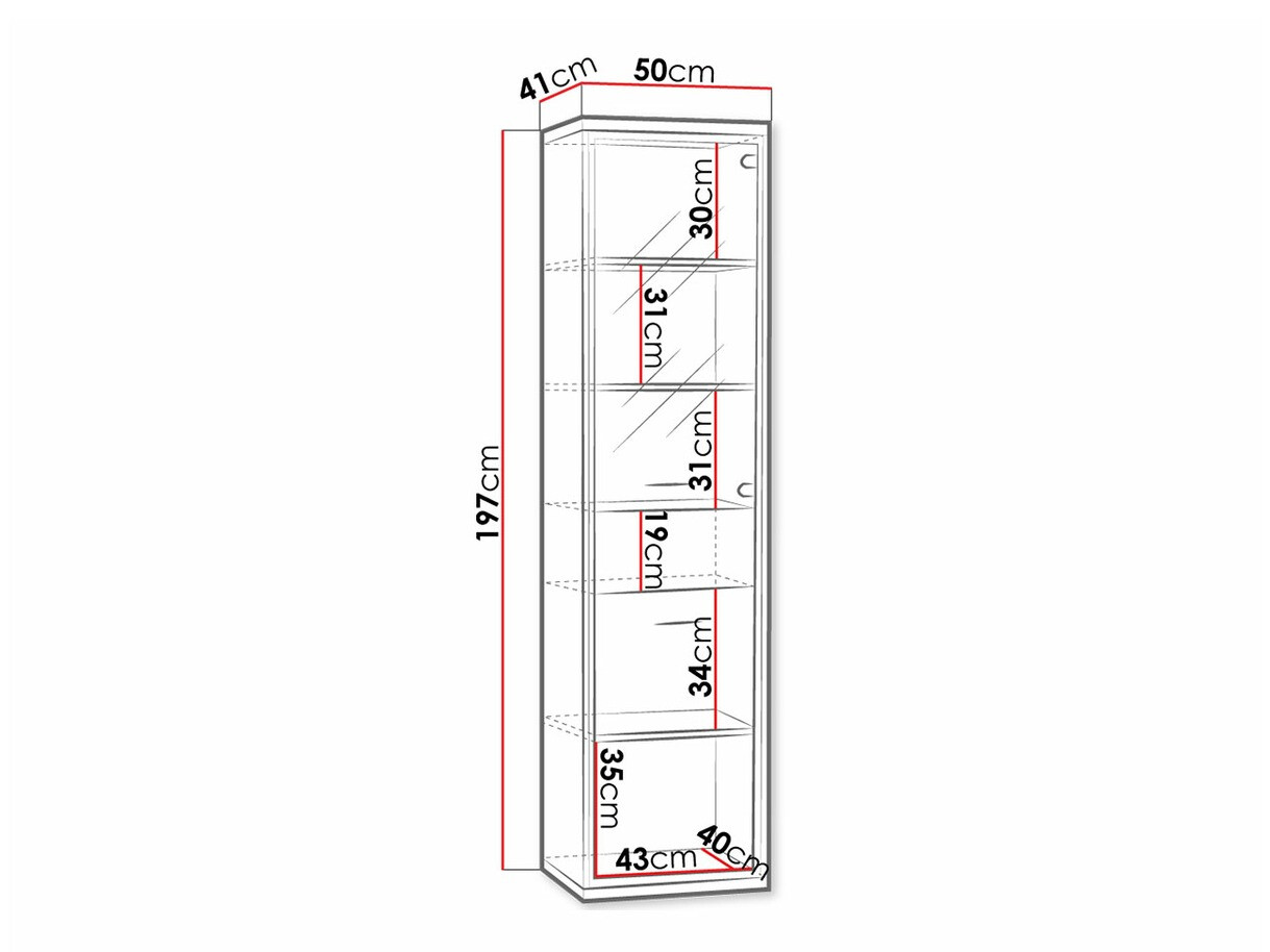 Plaukts Etrmoni 108 (Gaišs koks + Ozols)