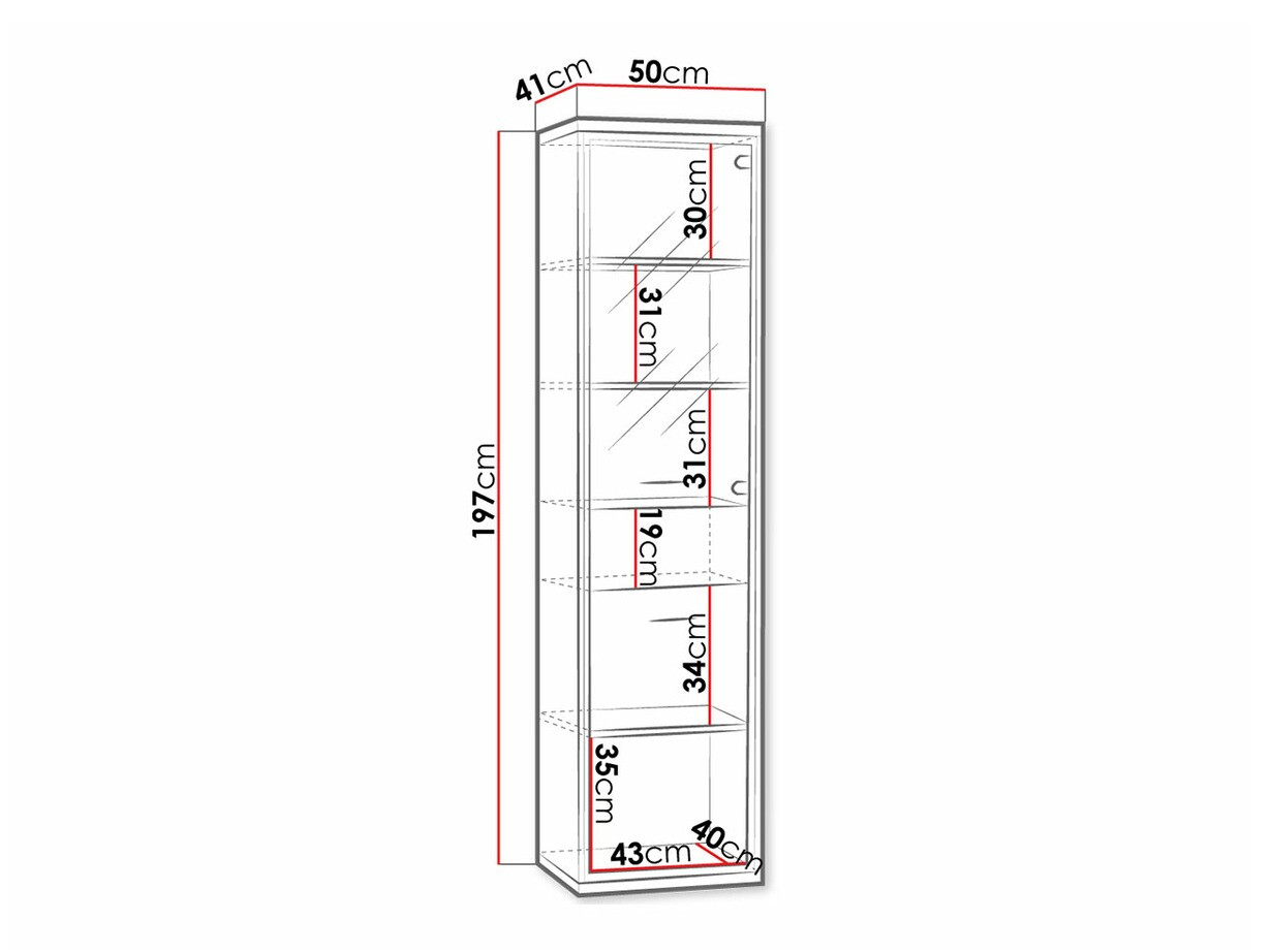 Plaukts Etrmoni 108 (Gaišs koks + Ozols)