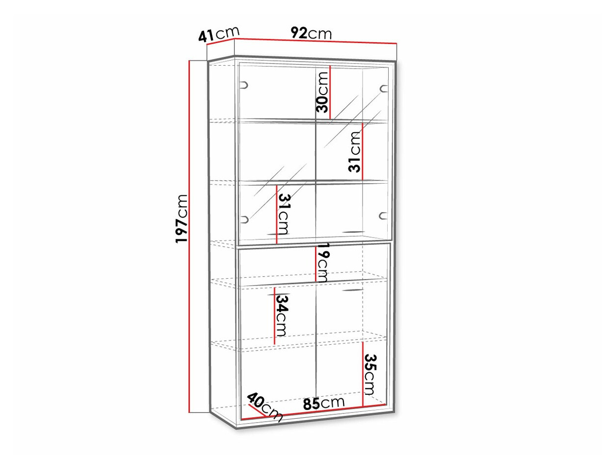 Стеллаж Etrmoni 102 (Светлое дерево + Дуб)