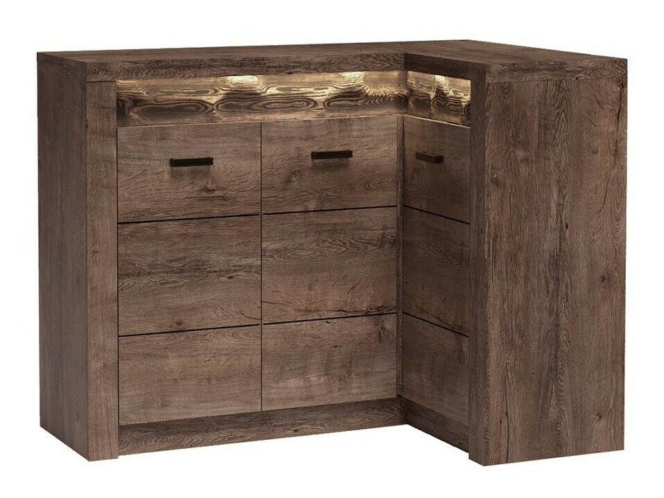 Stūra skapis Serfeno 112 (Tumši pelni)