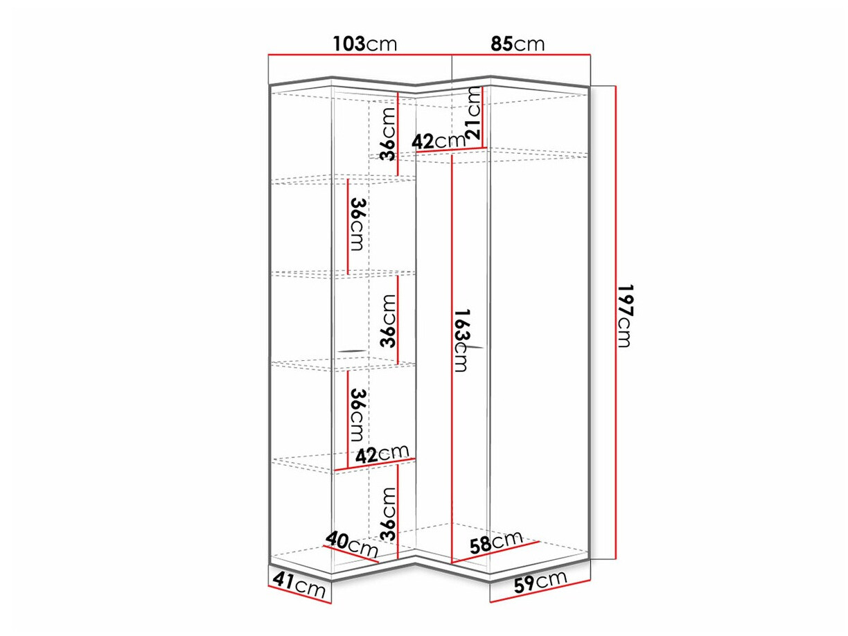 Угловой шкаф Etrmoni 110