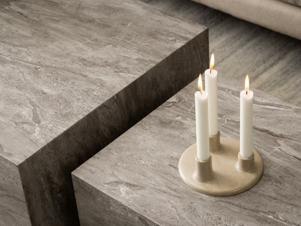 Žurnālu galdiņu komplekts Norsica 894 (Pelēks marmors)