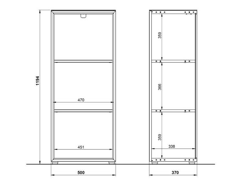 Plaukts Catcamu 103 (Glancēts balts)