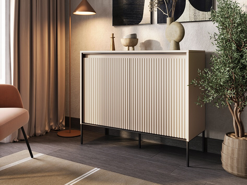 Skapis Fernolu 101 (Bēšs + Melns)