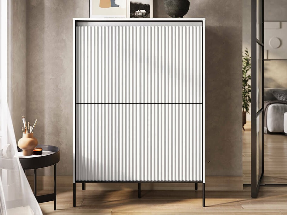 Skapis Fernolu 102 (Balts + Melns)