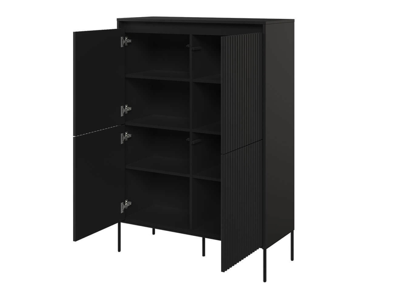 Skapis Fernolu 102 (Melns)