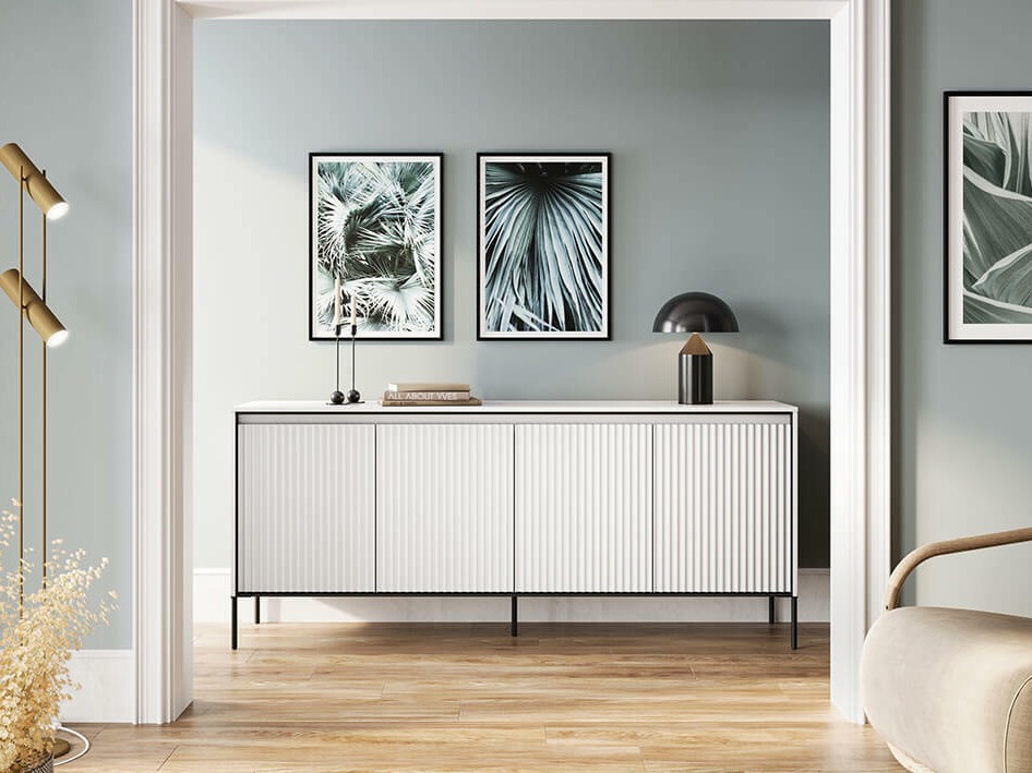 Skapis Fernolu 103 (Balts + Melns)