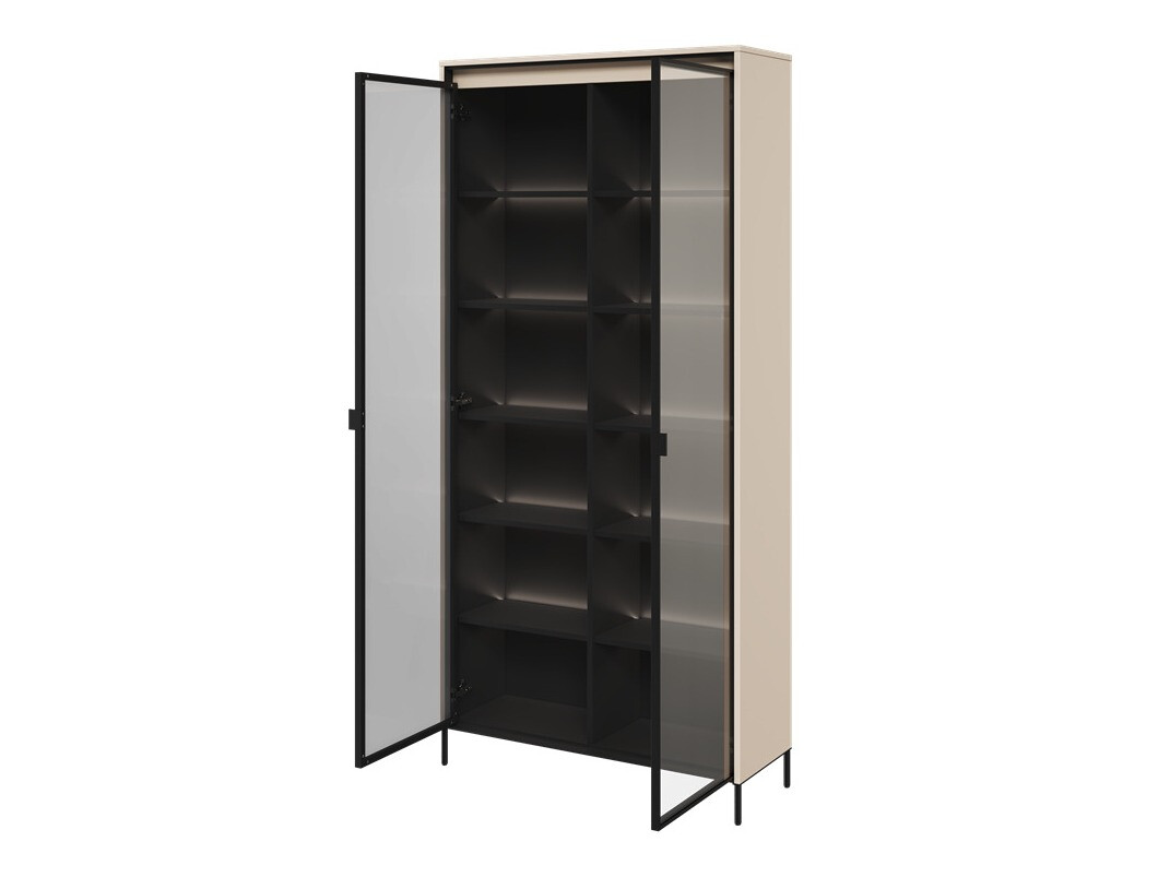Стеллаж Fernolu 106 (Бежевый + Чёрный)