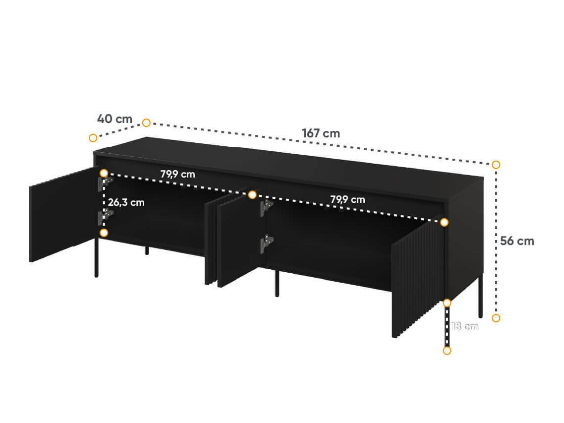 TV galds Fernolu 104 (Melns)